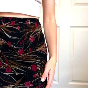 vintage 90s midi skirt